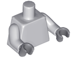LEGO 973c047 Torso Plain / Light Bluish Gray Arms / Dark Bluish Gray Hands - Main Product Image