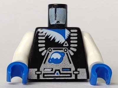 LEGO 973p62c01 Torso Space Ice Planet Silver Pattern / White Arms / Blue Hands - Main Product Image
