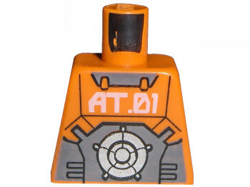 LEGO 973pb0407 Torso Exo-Force with &#39;AT.01&#39; Pattern - Main Product Image