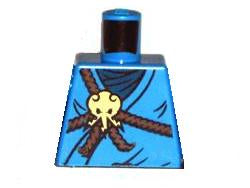 LEGO 973pb0830 Torso Ninjago Brown Rope, Gold Medallion and Dark  Undershirt Pattern - Main Product Image