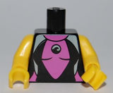 LEGO 973pb0842c01 Torso Female Wetsuit Pattern / Yellow Arms / Yellow Hands - Main Product Image