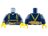 LEGO 973pb1252c01 Torso Shirt with Harness and Wrench, Printed Back Pattern /  Arms / Yellow Hands - Main Product Image