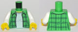 LEGO 973pb2914c01 Torso Plaid Flannel Shirt Female over White T-Shirt Pattern / White Arms / Yellow Hands - Main Product Image
