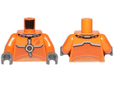 LEGO 973pb3557c01 Torso Spacesuit with Dark Bluish Gray Stripes Pattern /  Arms / Dark Bluish Gray Hands - Main Product Image