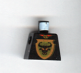 LEGO 973px120 Torso Castle Knights Kingdom Bull&#39;s Head on Brown Shield Pattern - Main Product Image