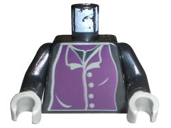 LEGO 973px148c01 Torso Harry Potter Professor Snape 4 Gray Buttons Pattern /  Arms / Light Gray Hands - Main Product Image