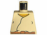 LEGO 973px82a Torso SW Closed Shirt, Brown Belt, Yellow Neck Pattern - Main Product Image