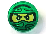 LEGO 98138pb047 Tile, Round 1 x 1 with Ninjago Trapped Lloyd Pattern - Main Product Image