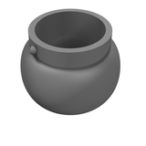 LEGO 98374 Minifigure, Utensil Pot Small with Handle Holders in Pearl Dark Gray - Authentic LEGO Part