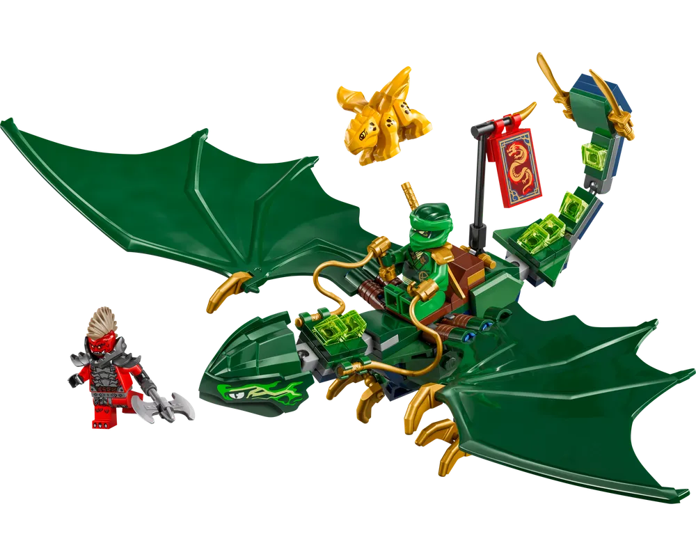 LEGO NINJAGO 71829 - Lloyd's Green Forest Dragon - Authentic LEGO Set Image 2