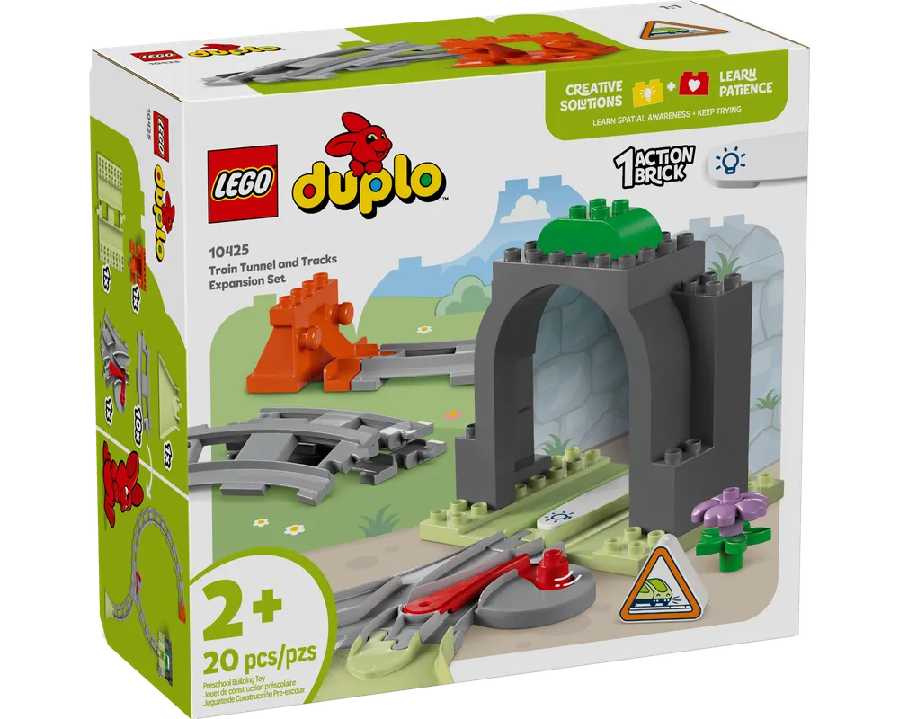 LEGO DUPLO 10425 - Train Tunnel and Tracks Expansion Set - Authentic LEGO Set Main Image