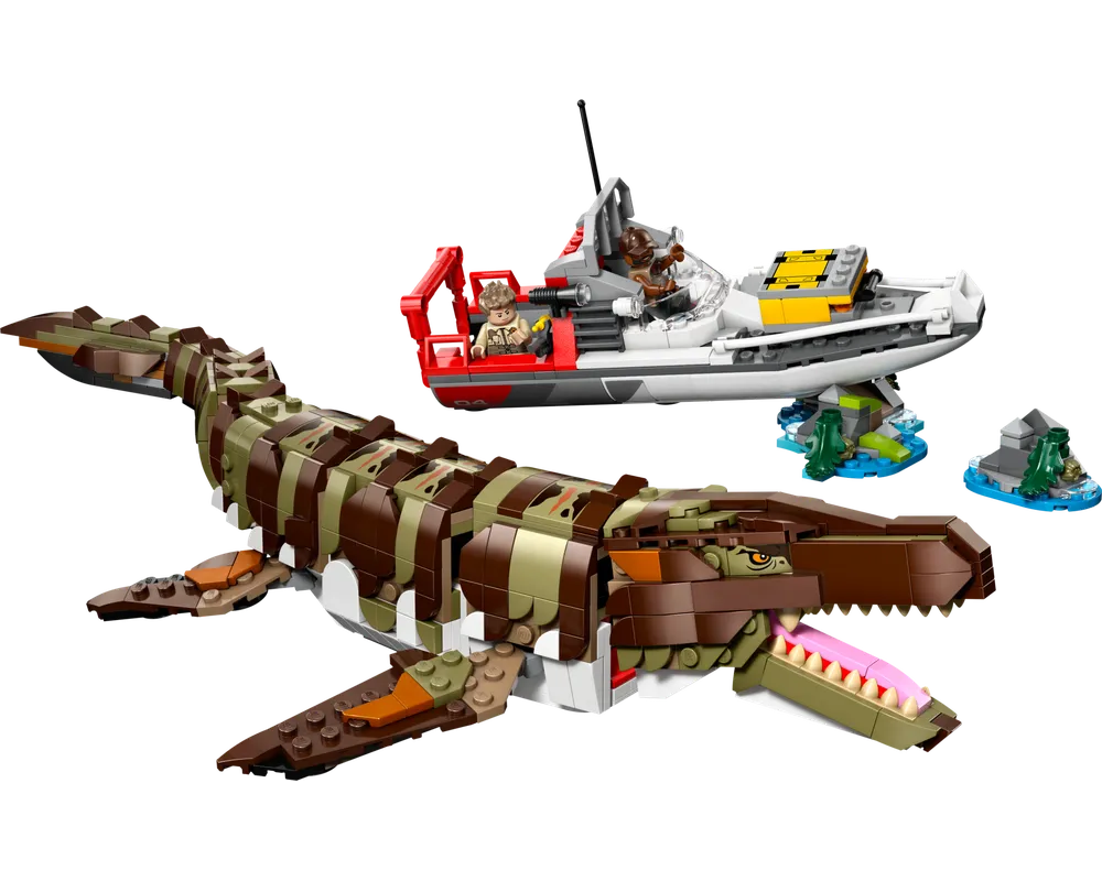 LEGO Jurassic World 76974 - Brick-Built Mosasaurus Boat Mission - Authentic LEGO Set Image 9