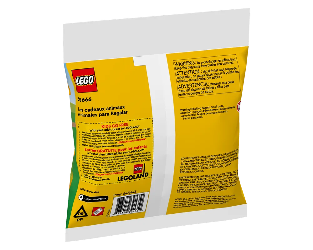 LEGO Creator 30666 - Gift Animals polybag - Authentic LEGO Set Image 3