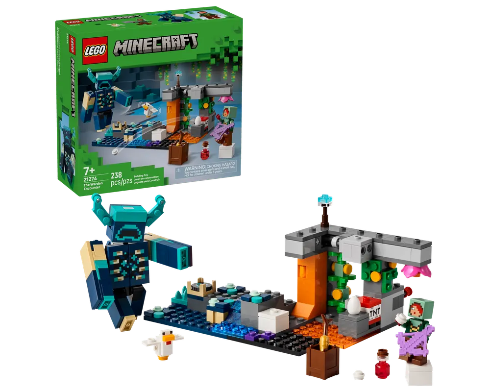 LEGO Minecraft 21274 - The Warden Encounter - Authentic LEGO Set Main Image