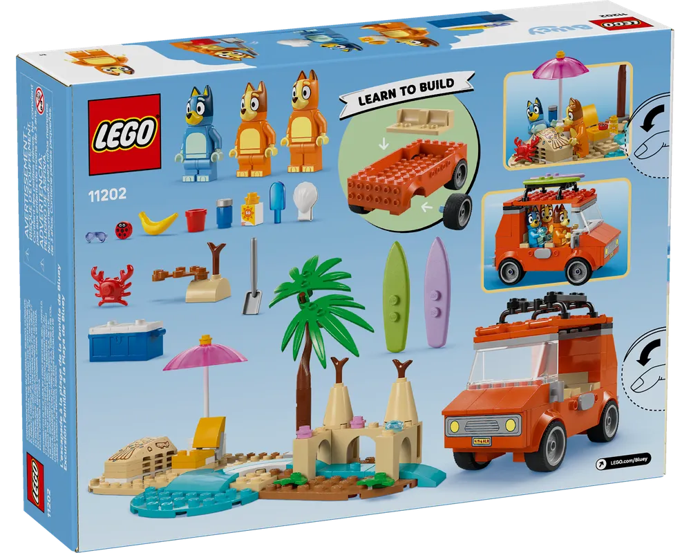 LEGO Bluey 11202 - Bluey’s Beach & Family Car Trip - Authentic LEGO Set Image 4