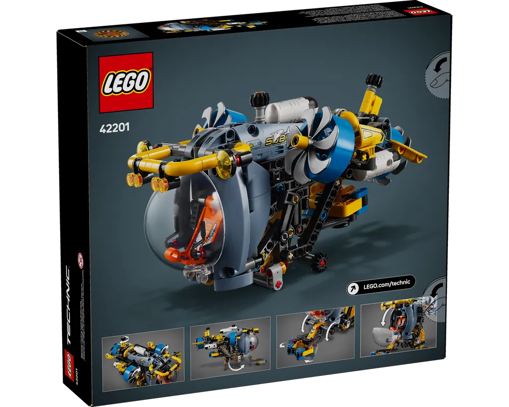 LEGO Technic 42201 - Deep-Sea Research Submarine - Authentic LEGO Set Image 3