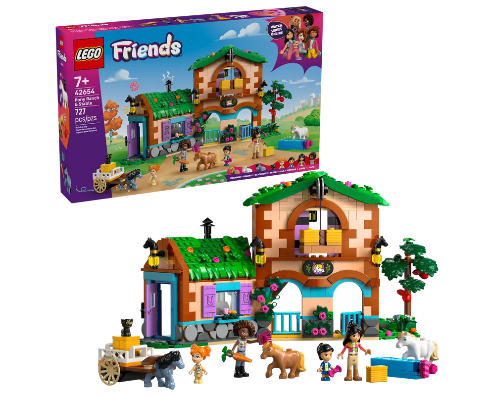 LEGO Friends 42654 - Pony Ranch & Stable - Authentic LEGO Set Main Image