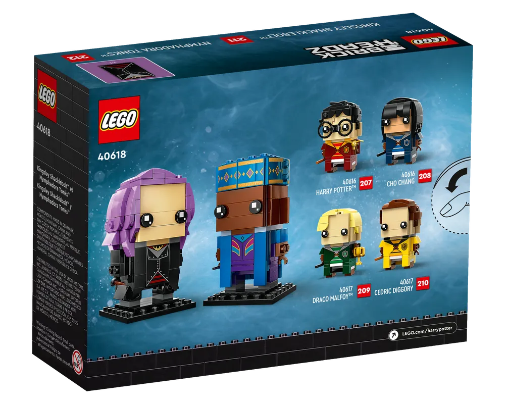 =LEGO BrickHeadz 40618 - Kingsley Shacklebolt & Nymphadora Tonks - Authentic LEGO Set Image 5
