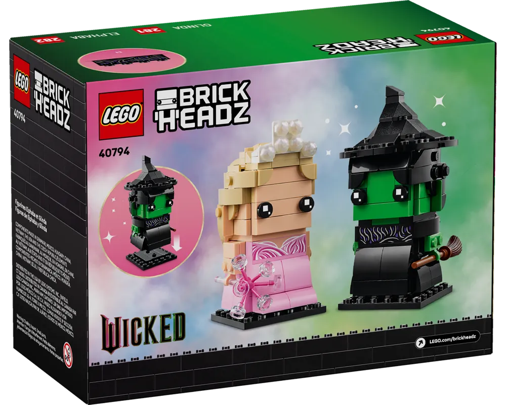 LEGO BrickHeadz 40794 - Elphaba & Glinda Figures - Authentic LEGO Set Image 2