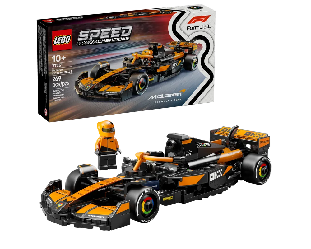 LEGO SPEED CHAMPIONS 77251 - McLaren F1 Team MCL38 - Authentic LEGO Set Main Image
