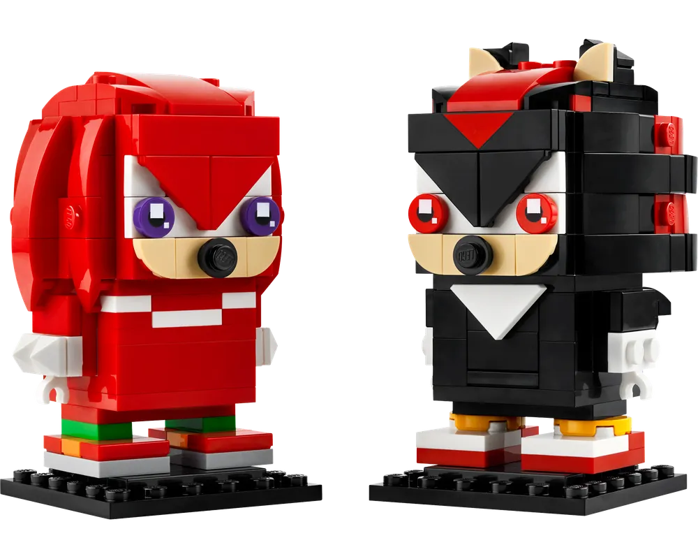 =LEGO BrickHeadz 40672 - Sonic the Hedgehog: Knuckles & Shadow - Authentic LEGO Set Image 2