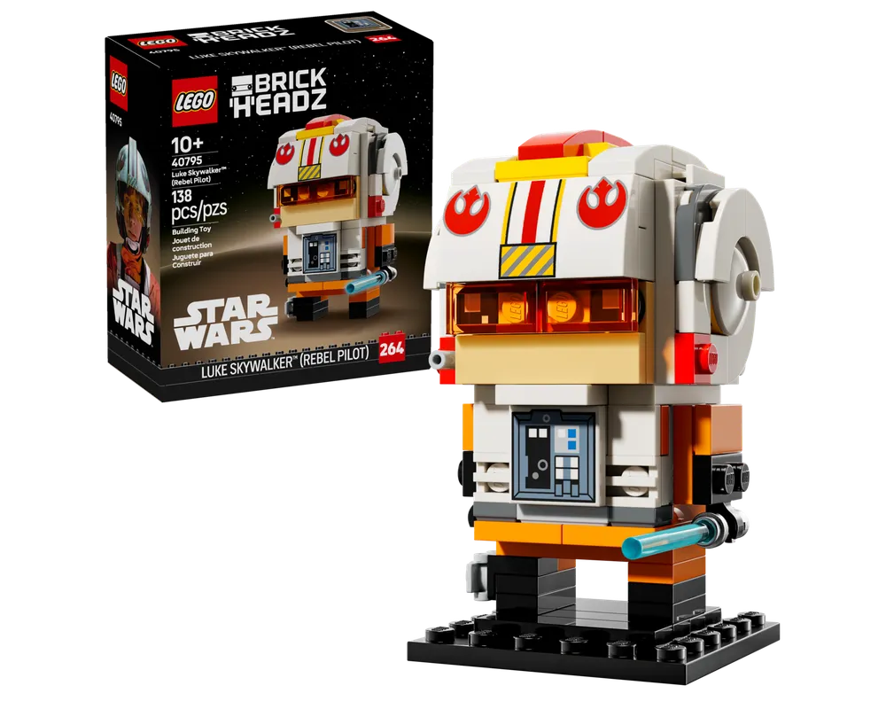 LEGO BrickHeadz 40795 - Luke Skywalker (Rebel Pilot) - Authentic LEGO Set Main Image