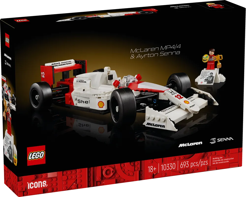 LEGO Creator 10330 - McLaren MP4/4 & Ayrton Senna - Authentic LEGO Set Main Image