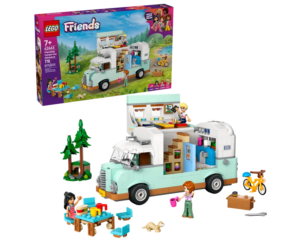 LEGO Friends 42663 - Friendship Camper Van Adventure - Authentic LEGO Set Main Image