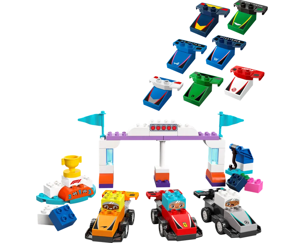 LEGO DUPLO 10445 - F1 Team Racing Cars & Drivers - Authentic LEGO Set Image 2