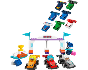 LEGO DUPLO 10445 - F1 Team Racing Cars & Drivers - Authentic LEGO Set Image 2