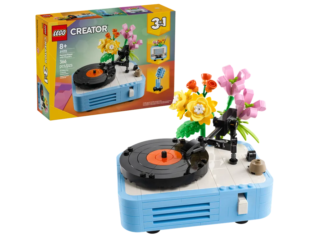 LEGO Creator 31172 - Record Player with Flowers - Authentic LEGO Set Main Image