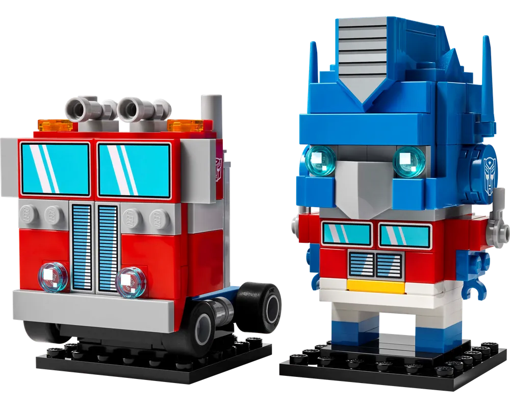 LEGO BrickHeadz 40803 - Optimus Prime Robot & Vehicle - Authentic LEGO Set Image 2