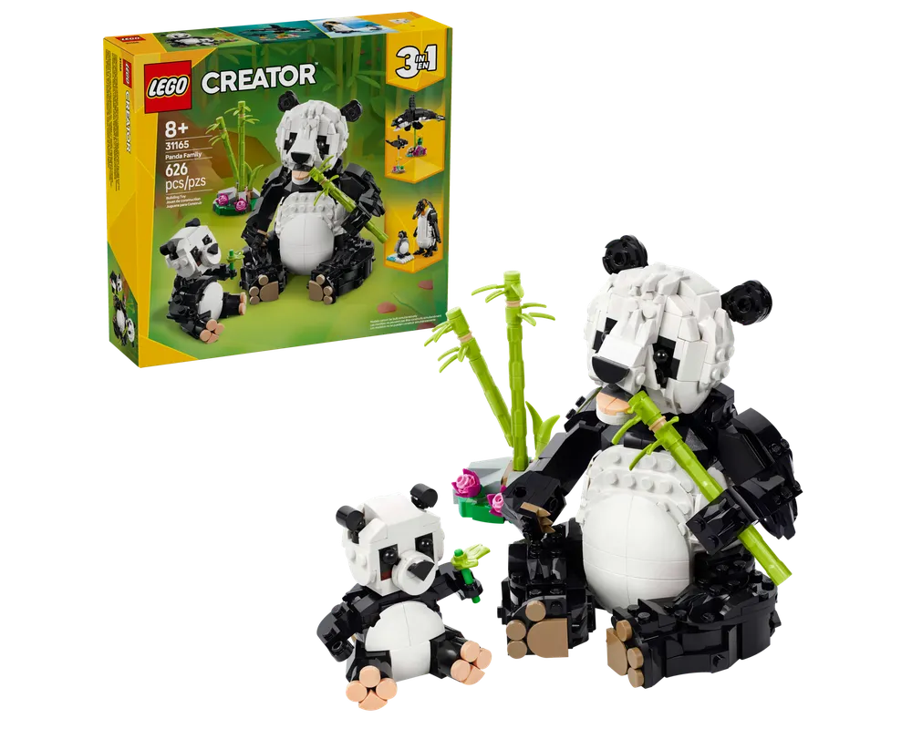 LEGO Creator 31165 - Panda Family - Authentic LEGO Set Main Image