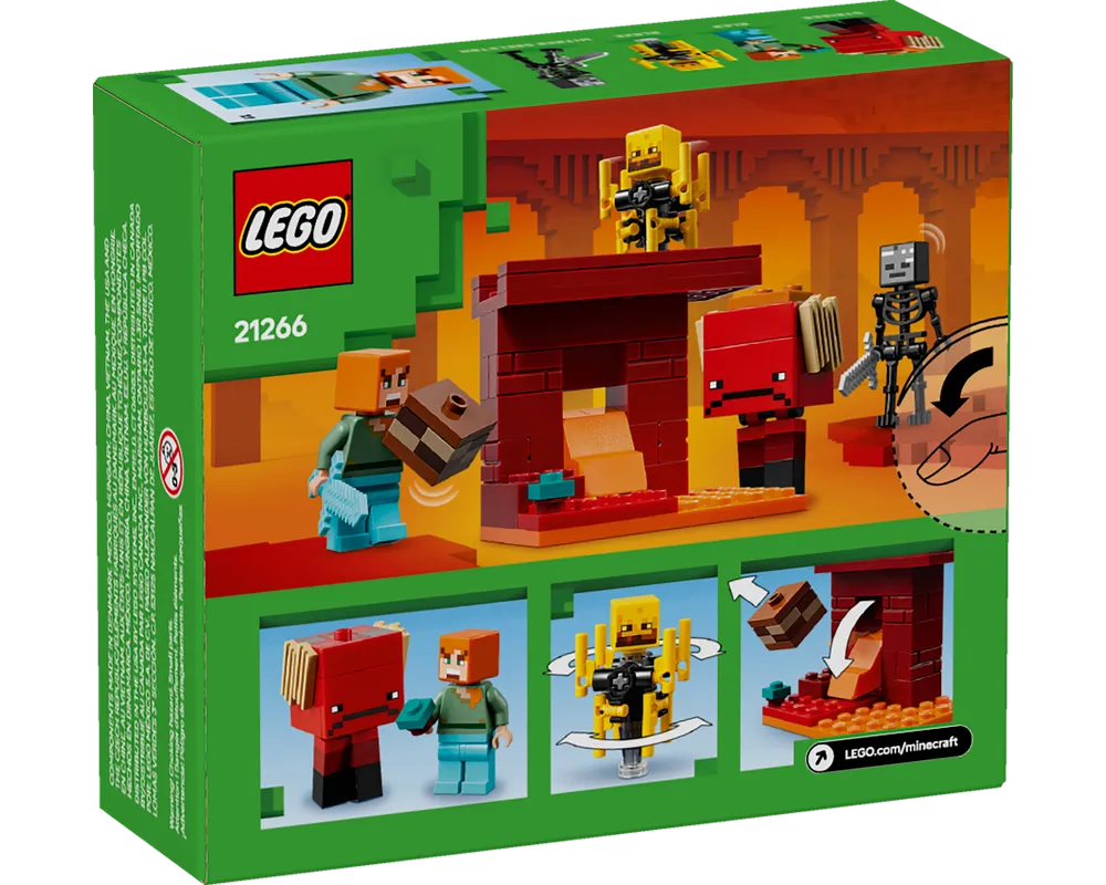 LEGO Minecraft 21266 - The Nether Lava Battle - Authentic LEGO Set Image 3