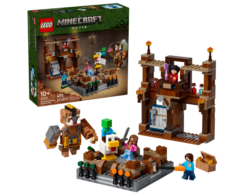 LEGO Minecraft 21272 - Woodland Mansion Fighting Ring - Authentic LEGO Set Main Image