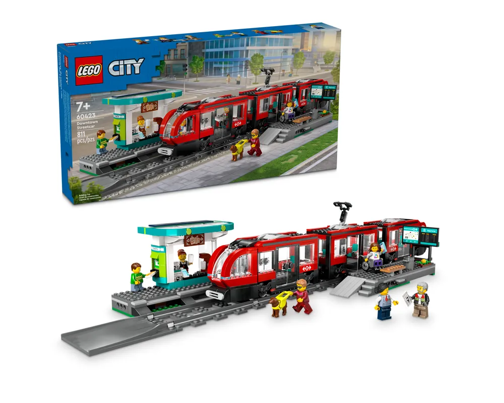LEGO City 60423 - Downtown Streetcar - Authentic LEGO Set Main Image