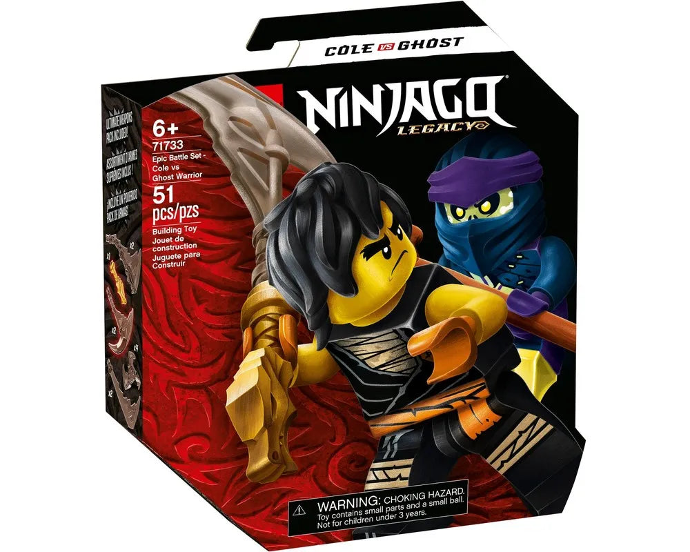 LEGO NINJAGO 71733 - Epic Battle Set - Cole vs Ghost Warrior - Authentic LEGO Set Main Image