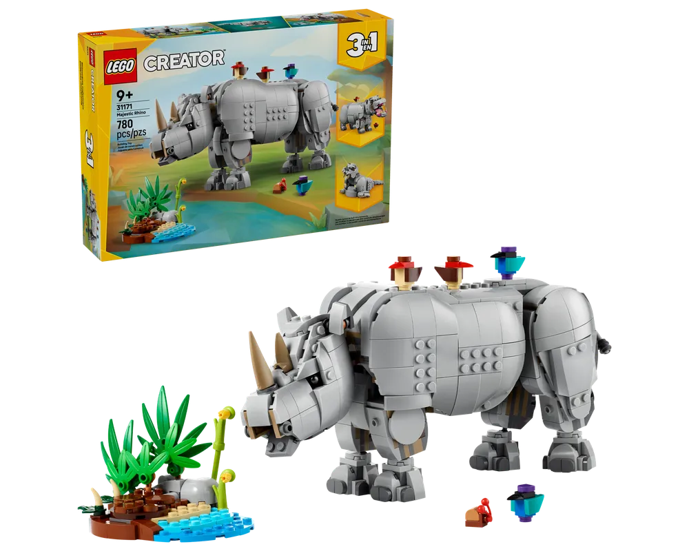 LEGO Creator 31171 - Majestic Rhino - Authentic LEGO Set Main Image