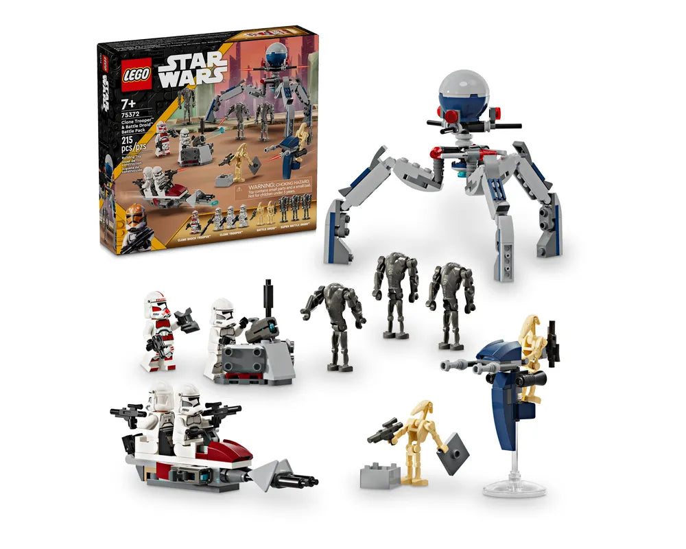 LEGO Star Wars 75372 - Clone Trooper & Battle Droid Battle Pack - Authentic LEGO Set Main Image
