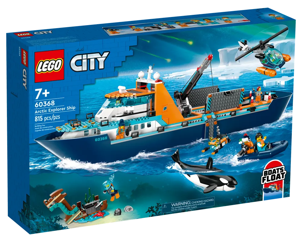 LEGO City 60368 - Arctic Explorer Ship - Authentic LEGO Set Main Image