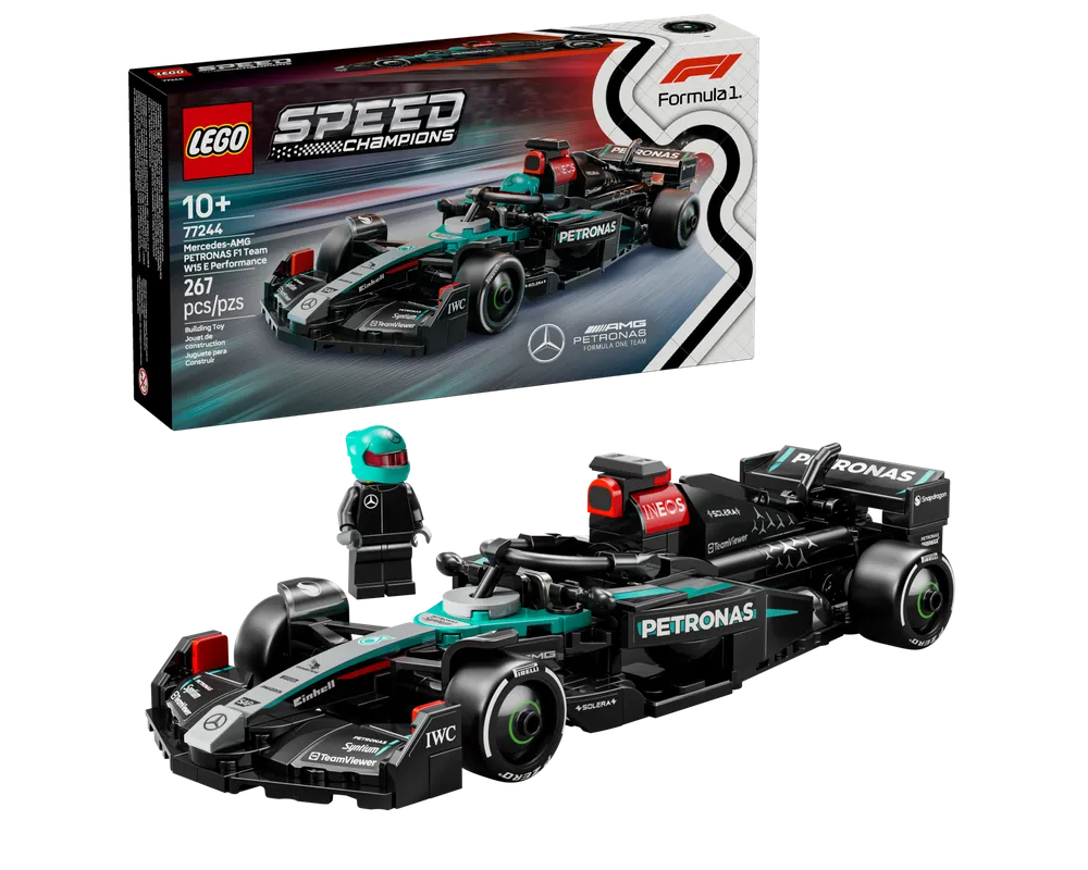LEGO SPEED CHAMPIONS 77244 - Mercedes-AMG PETRONAS F1 Team W15 E Performance - Authentic LEGO Set Main Image