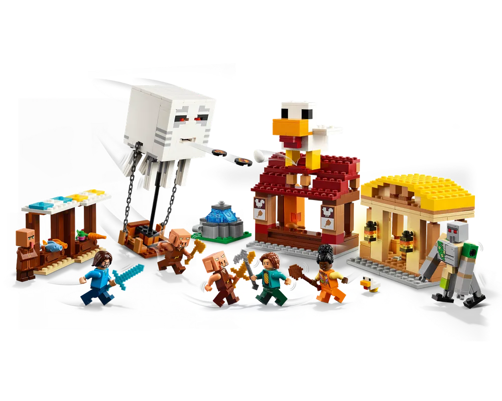 LEGO Minecraft 21273 - The Ghast Balloon Village Attack - Authentic LEGO Set Image 4