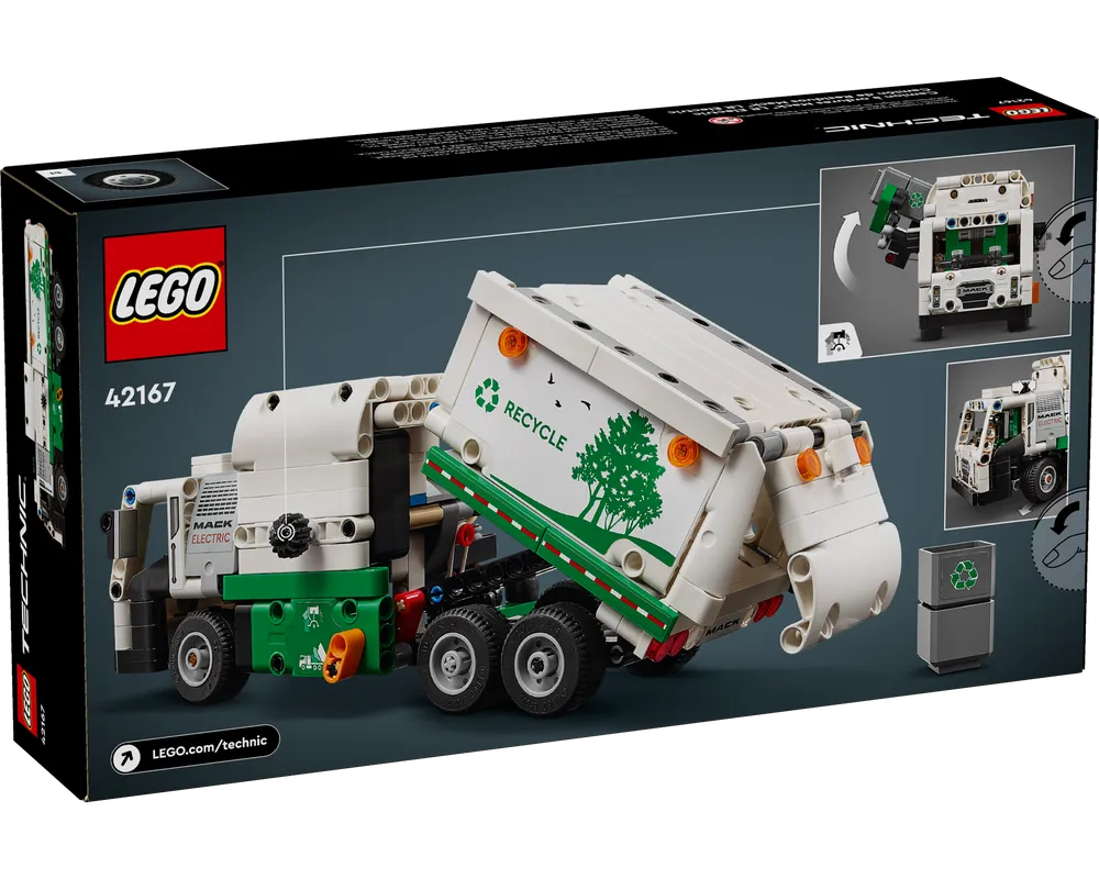 LEGO Technic 42167 - Mack LR Electric Garbage Truck - Authentic LEGO Set Image 8