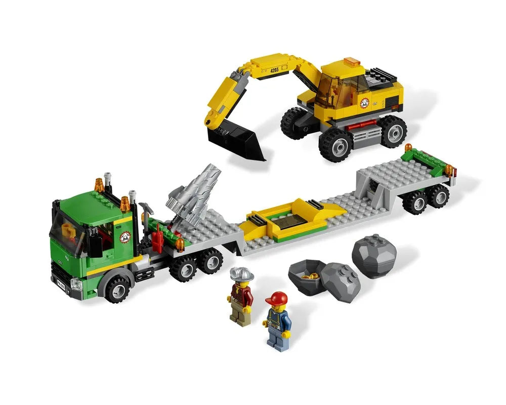 LEGO City 4203 - Excavator Transport - Authentic LEGO Set Image 2