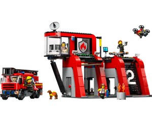LEGO City 60414 - Fire Station with Fire Truck - Authentic LEGO Set Image 2