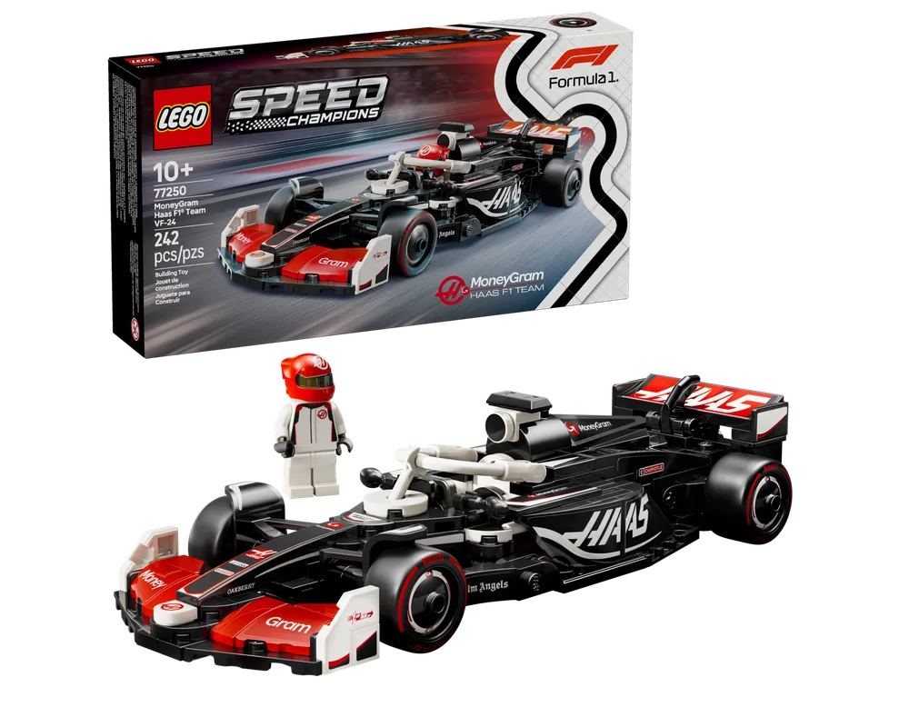 LEGO SPEED CHAMPIONS 77250 - MoneyGram Haas F1 Team VF-24 - Authentic LEGO Set Main Image