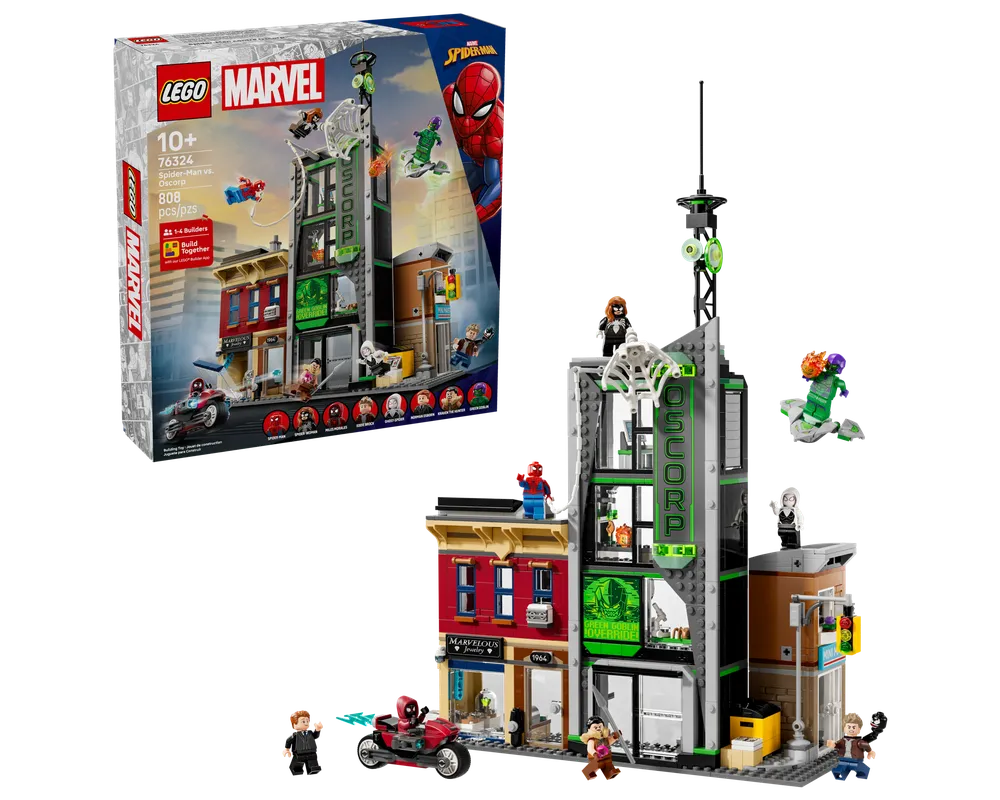 LEGO Super Heroes 76324 - Spider-Man vs. Oscorp - Authentic LEGO Set Main Image