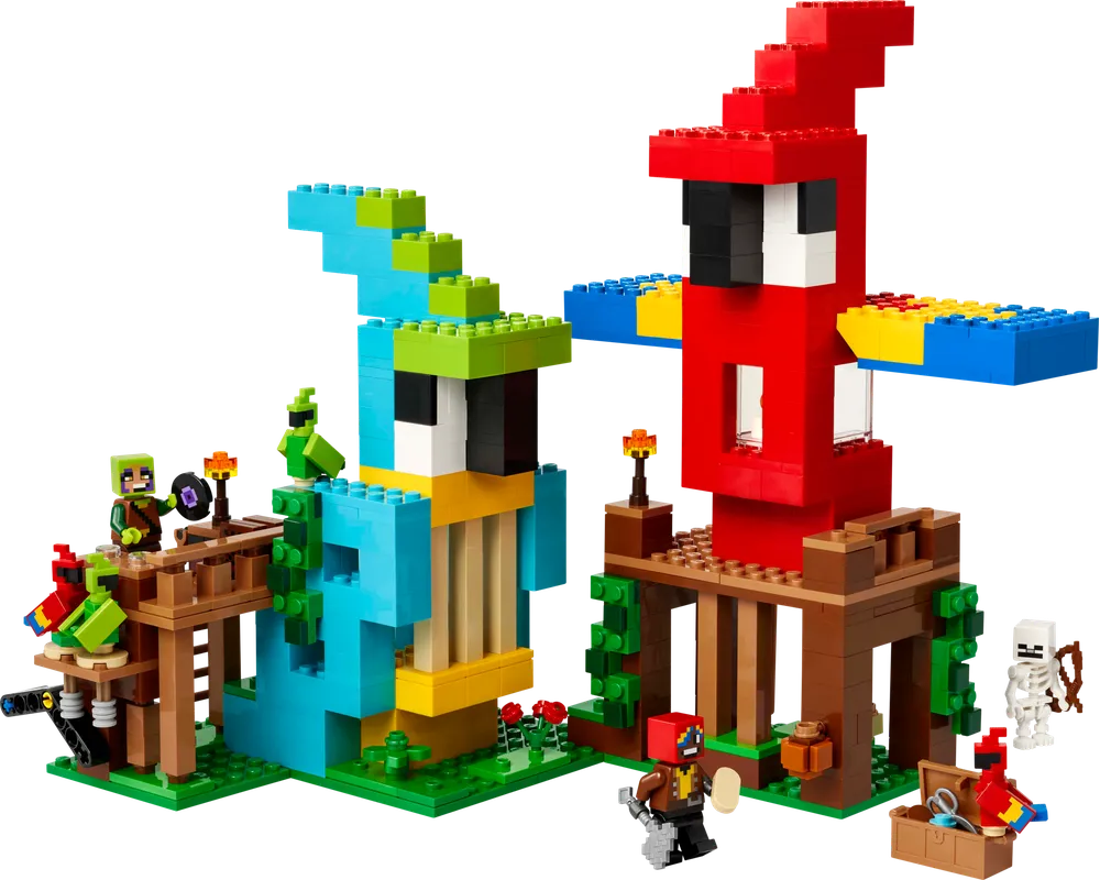 LEGO Minecraft 21282 - The Parrot Houses - Authentic LEGO Set Image 2