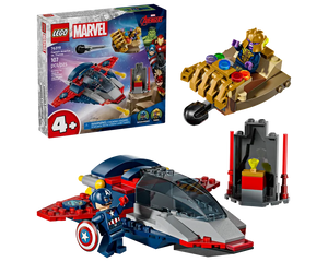 LEGO Super Heroes 76319 - Captain America vs. Thanos - Authentic LEGO Set Main Image