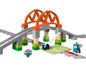 LEGO DUPLO 10426 - Train Bridge and Tracks Expansion Set - Authentic LEGO Set Image 2